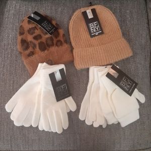 BFNY Women's Hats and Gloves NWT
